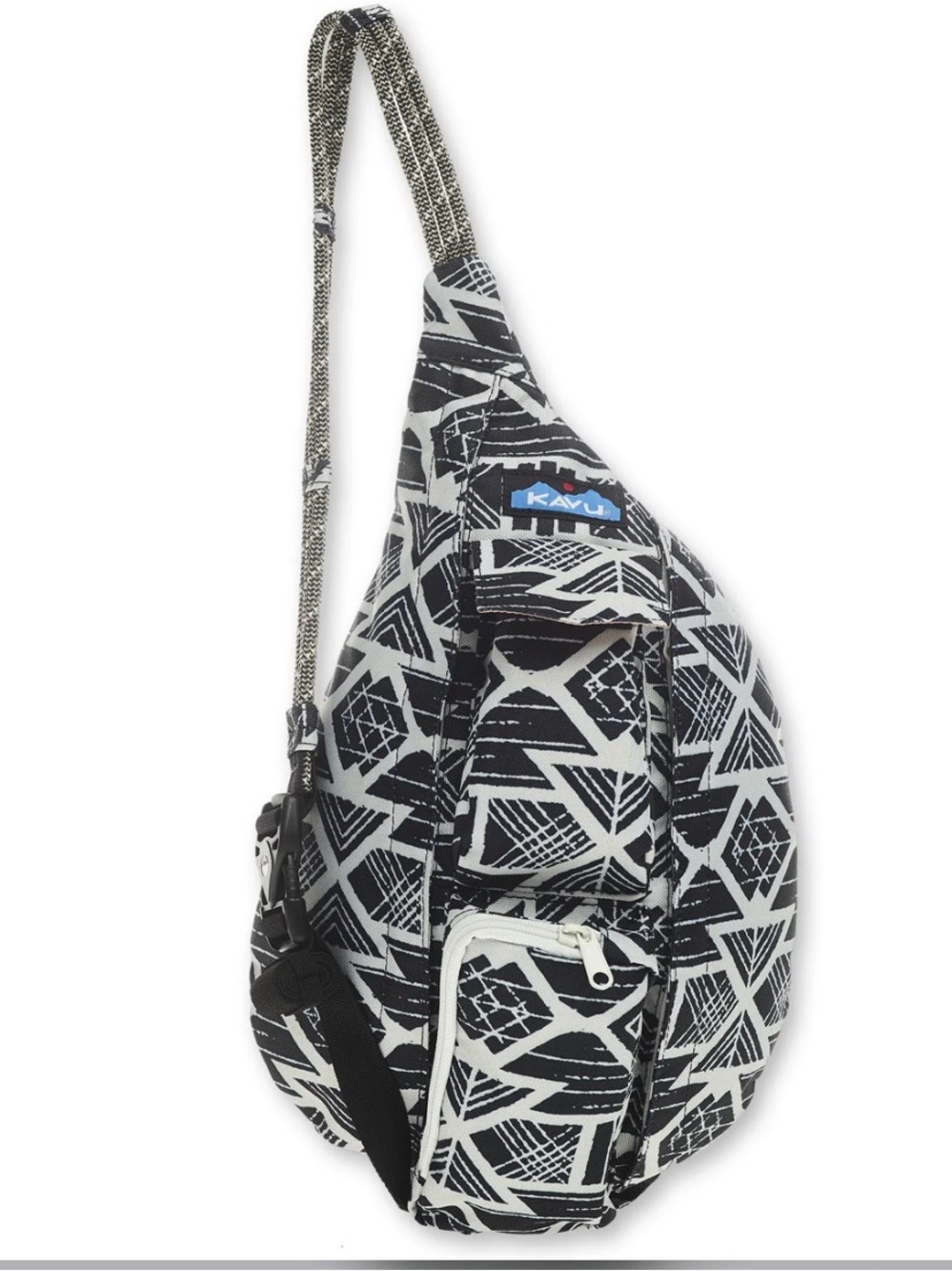 Kavu Rope Sling Bag
Black/cream patterned